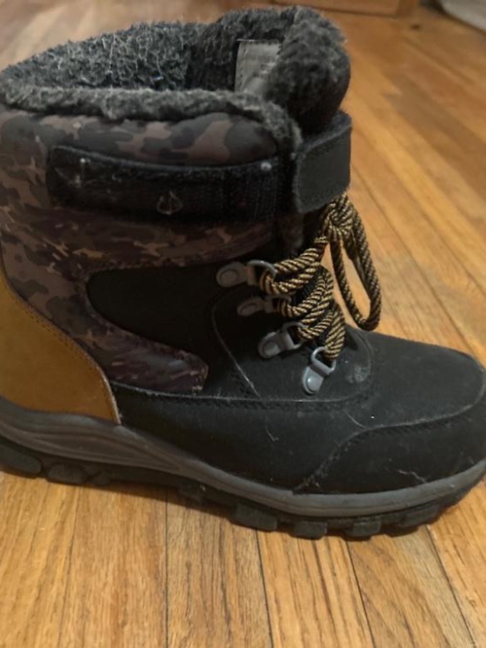 All In Motion Foster Camo Winter Snow Boots Kids Size 2